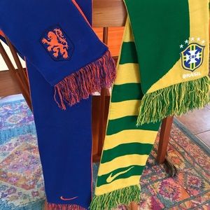 Nike, 2 scarves, Netherlands and Brazil